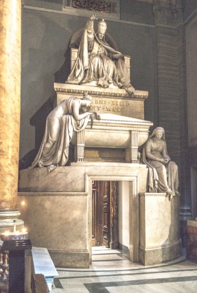 Antonio Canova’s funerary monument of Pope Clement XIV, fragment, Basilica of Santi Apostoli