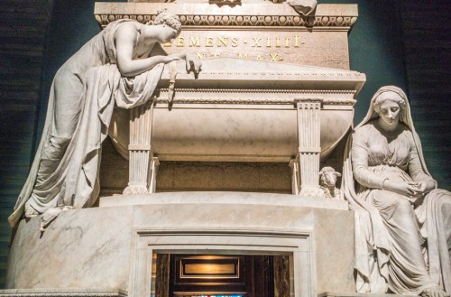 Antonio Canova’s funerary monument of Pope Clement XIV, fragment, Basilica of Santi Apostoli