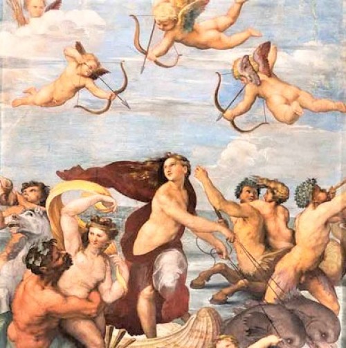 Triumph of Galatea, Raphael, villa Farnesina