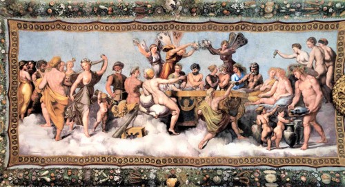 Decoration of the Loggia di Psiche in the Villa Farnesina, Raphael