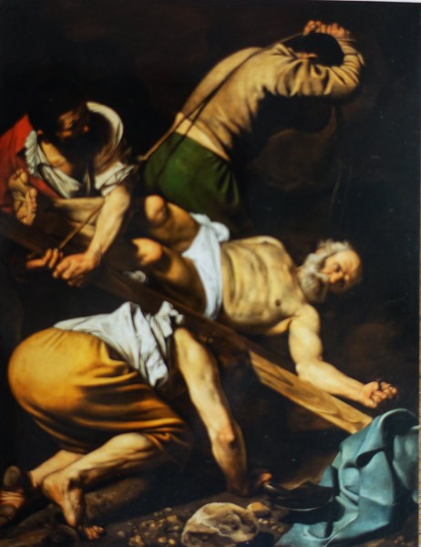 The Martyrdom of St. Peter, Caravaggio, Cerasi Chapel, Basilica of Santa Maria del Popolo