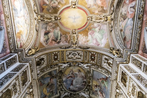 Vault of the Cerasi Chapel, fragment, Basilica of Santa Maria del Popolo