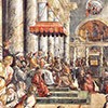 The Donation of Constantine, Gianfrancesco Penni or Giulio Romano, Stanza del Constantino, Apostolic Palace, pic. Wikipedia