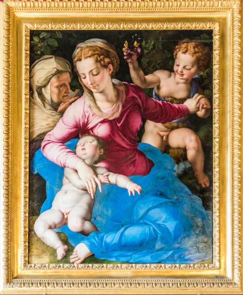 Bronzino, Madonna z Dzieciątkiem, świętym Janem Chrzcicielem i świętą Anną, Galleria Colonna