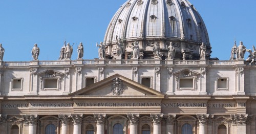 View of the St.Peter dom façade