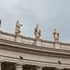 The attic crowning the colonnade in St. Peter's Square, Gian Lorenzo Bernini