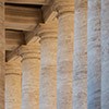 Columns from the colonnade in St. Peter's Square designed by Gian Lorenzo Bernini