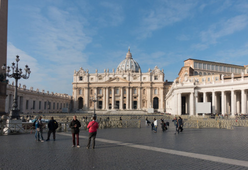 View of the square and Basilica of St. Peter