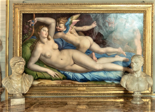 Wenus, Kupidyn i Satyr, Bronzino, Galleria Colonna, Palazzo Colonna