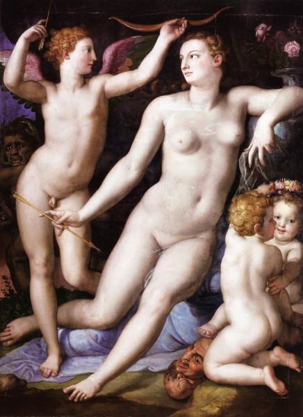 Venus, Cupid, and Jealousy, Bronzino, Szépművészeti Múzeum, Budapest