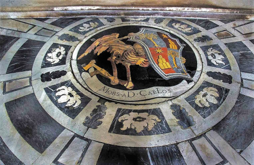 Marble floor in the Chigi Chapel, Basilica Santa Maria del Popolo