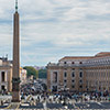 Obelisk Vaticano, w tle via della Conciliazione