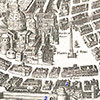 Detail of the map by AntonioTempesta showing Piazza di S.Pietro, ca 1593