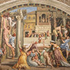 The Fire in the Borgo, Raphael with collaborators, fresco, Stanza dell'Incendio di Borgo, Apostolic Palace