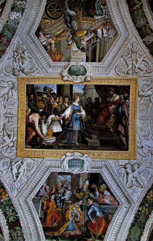 Pietro da Cortona, dekoracje malarskie - Salomon z królową Saby, Palazzo Mattei di Giove