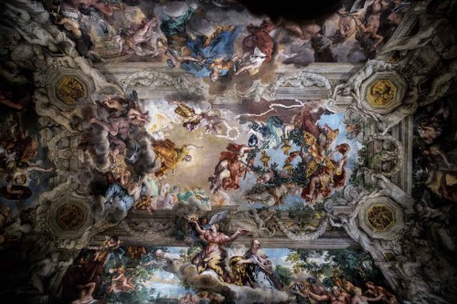 Pietro da Cortona, fresk - Triumf Opatrzności Bożej, Palazzo Barberini, Salone Grande