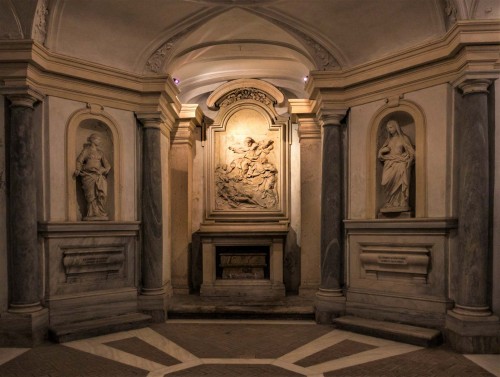 Pietro da Cortona, design – crypt of the Church of Santi Luca e Martina