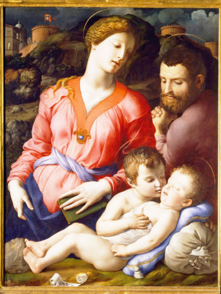 Bronzino, Holy Family with John the Baptist, Galleria degli Uffizi, Firenze, pic. Wikipedia