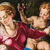 Madonna ze św. Anną, Chrystusem i Janem Chrzcicielem, fragment, Bronzino, Galleria Colonna - Palazzo Colonna