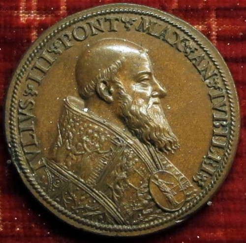 Juliusz III, medal z portretem papieża, ok. 1550 roku, zdj. Wikipedia