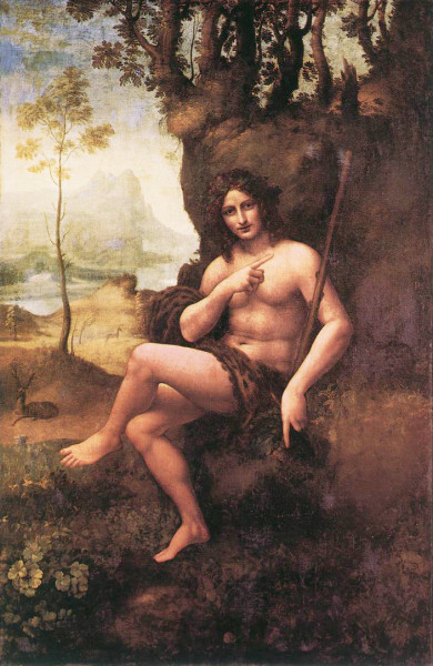 Bachus (Jan Chrzciciel), Leonardo da Vinci, zdj. Wikipedia