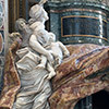 Funerary monument of Pope Alexander VII, allegory of Mercy and Truth, designed by Gian Lorenzo Bernini, Basilica of San Pietro in Vaticano