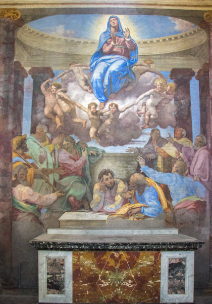 Daniele da Volterra, Assumption of Mary, Chapel della Rovere, Church of Santa Trinità dei Monti