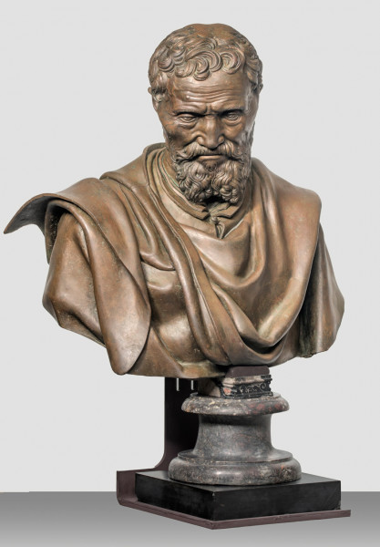 Michelangelo's bust, Daniele da Volterra, Galleria dell’Accademia di Firenze, Firenze