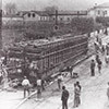 Transport of Mussolini's obelisk, pic. Wikipedia