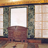 Mausoleo Ossario Garibaldino, plaques with the names of the fallen, the underground of the mausoleum, pic. Wikipedia