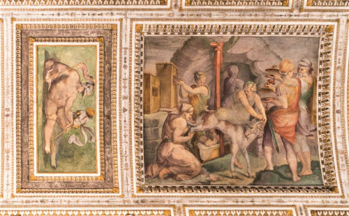 Palazzo di Firenze, the so-called Loggia del Primaticcio, decorations - Prospero Fontana