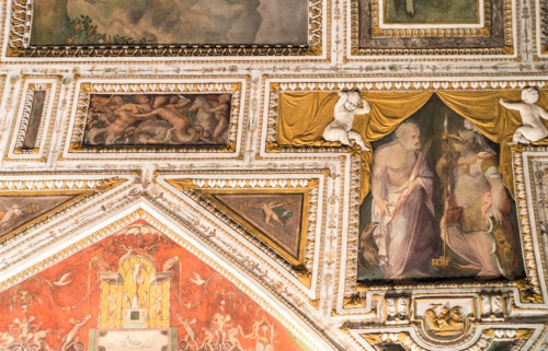 Palazzo Firenze, the so-called Loggia del Primaticcio, decorations Prospero Fontana