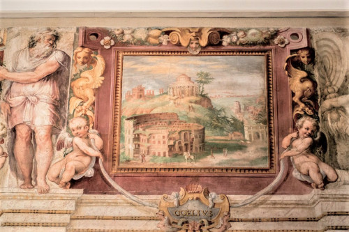 Villa Giulia, casino - piano nobile, Hall of the Seven Hills (Colosseum)