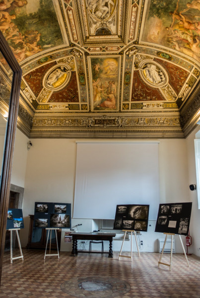 Villa Giulia, view of the main building's vestibule (casino)