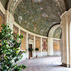 Willa Giulia, painted pergola on the loggia vault