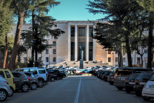 Facade of the Rector's Office in the La Sapienza university complex