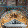 Mosaic in the apse of the San Venanzio Chapel with the image of Pope Theodore I, San Giovanni Baptistery in Lateran