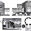 Romulus Mausoleum (Maxentius villa) in ancient times, reconstruction, pic. Wikipedia