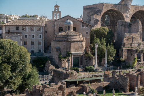 The Temple of Romulus on Forum Romanum