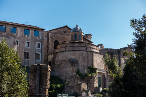 The Temple of Romulus at via Sacra, Forum Romanum