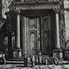 Entrance to the so-called temple of Romulus at via Sacra, engraving from the beginning of the 19th century, pic. Wikipedia