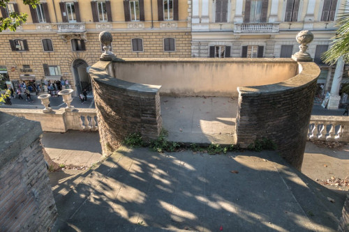 Villa Aldobrandini, one of the balconies overlooking via Nazionale