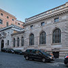 Villa Aldobrandini from via Panisperna corner via Mazzarino, entrance to the International Institute of the Unification of Private Law (UNIDROIT)