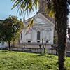 Villa Aldobrandini, view of the facade of the Church of Santa Caterina da Siena