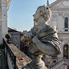 Willa Aldobrandini, widok na fasadę kościoła Santa Caterina da Siena