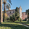 Villa Aldobrandini, view of the facade of the Church of Santi Domenico e Sisto