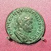 Roman coin with the image of Emperor Constantine