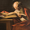 Saint Jerome, fragment, Caravaggio, Galleria Borghese