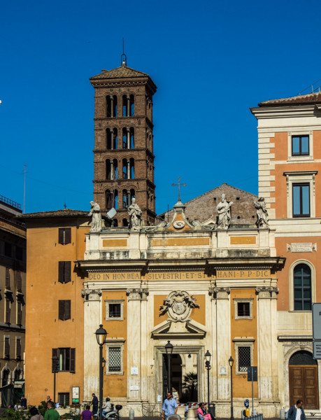 Facade of the Church of San Silvestro in Capite