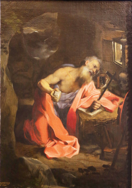 Saint Jerome in Penitence, Federico Barocci, Galleria Borghese, pic. Wikipedia